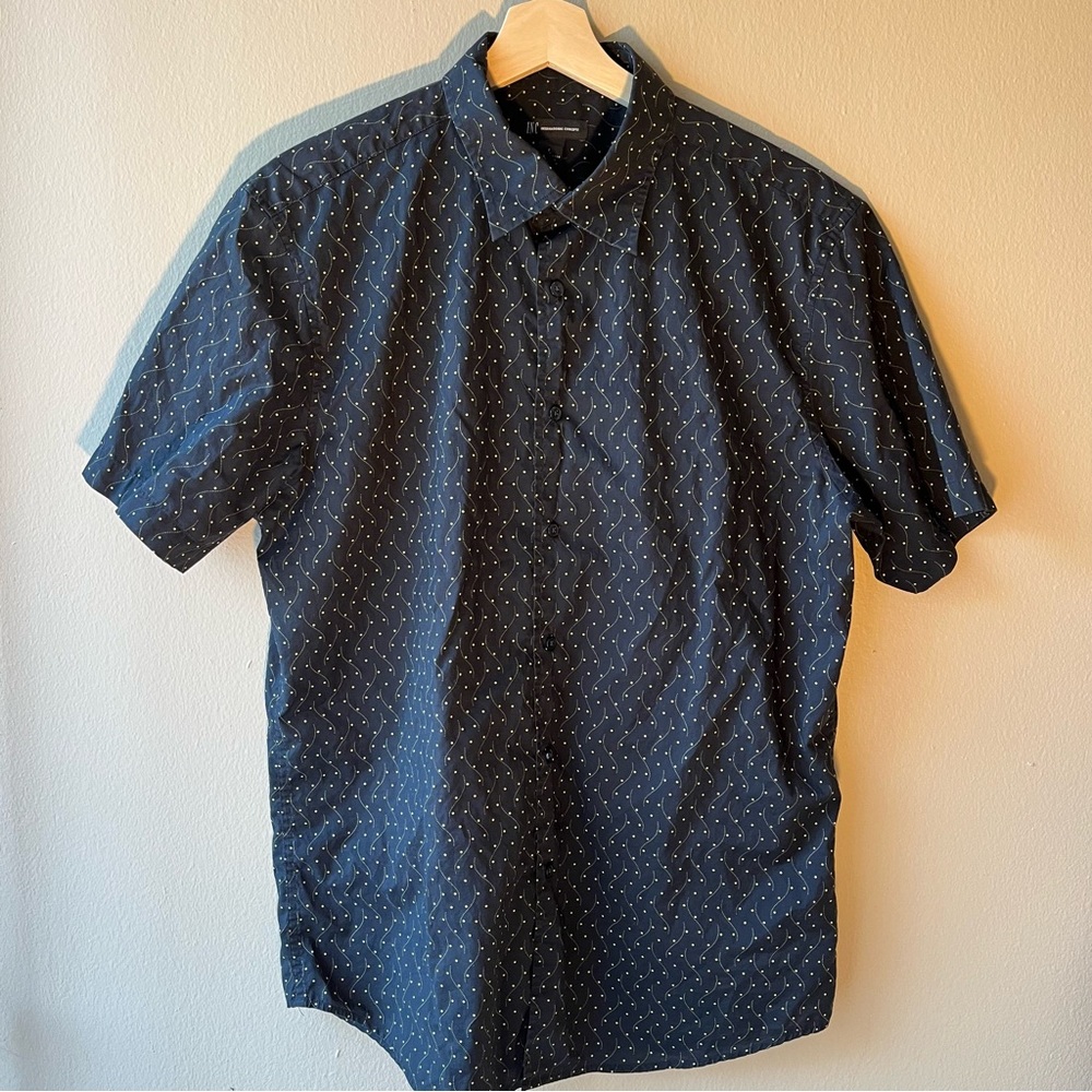 INC Short Sleeve Button Down Shirt